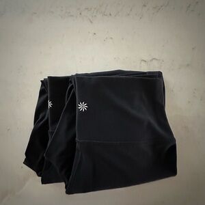 Athleta Black Womens' Active Leggings with Reflective Star Accent